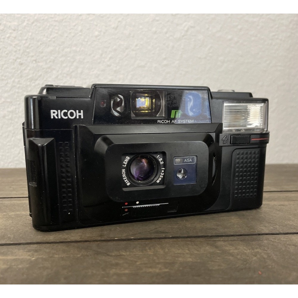 Ricoh FF-3 AF Super 35mm Point & Shoot Film Camera Black Tested